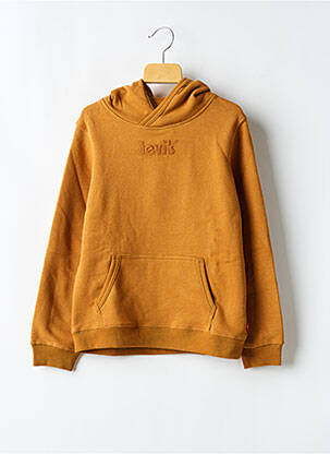 Sweat-shirt à capuche col rond orange LEVI'S garçon