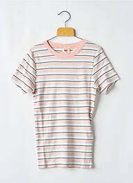 T-shirt col rond rose LEVIS femme