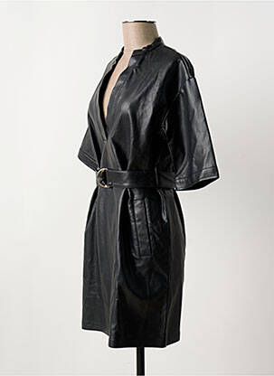 Robe courte col v noir VILA femme