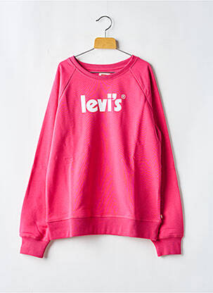 Sweat-shirt col rond rose LEVI'S fille