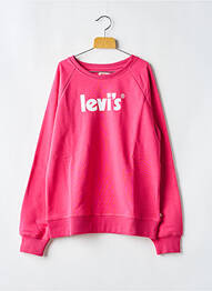 Sweat-shirt col rond rose LEVIS fille