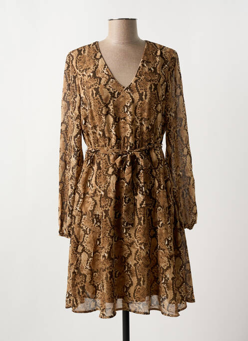 Robe courte marron VILA pour femme