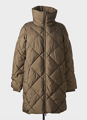 Doudoune col col montant marron VILA femme