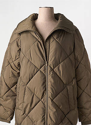 Doudoune col col montant marron VILA femme