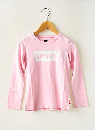 T-shirt col rond rose LEVI'S fille