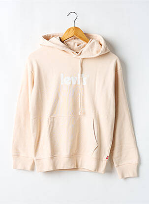 Sweat-shirt à capuche col rond rose LEVI'S femme