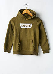 Sweat-shirt à capuche vert LEVIS pour garçon seconde vue