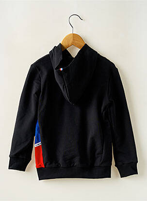 Sweat-shirt à capuche col rond noir LE COQ SPORTIF enfant