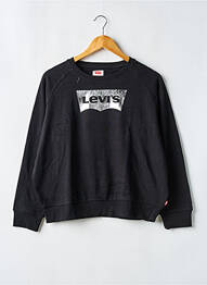 Sweat-shirt col rond noir LEVIS fille