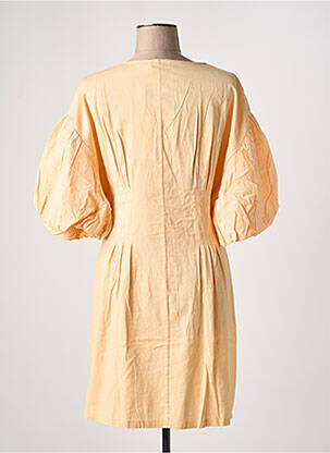 Robe courte col v orange VILA femme