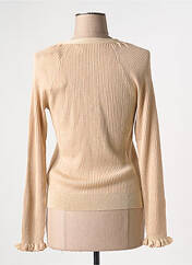 Gilet manches longues beige VILA pour femme seconde vue