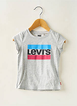 T-shirt col rond gris LEVI'S fille