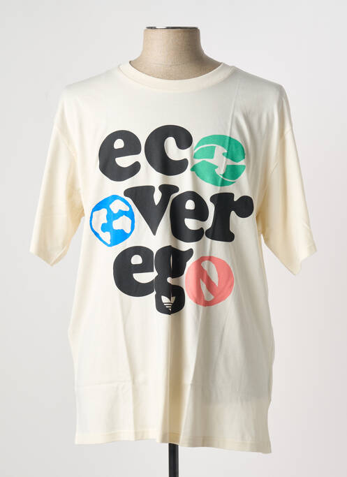 T-shirt blanc ADIDAS pour homme