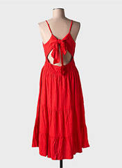 Robe mi-longue rouge VILA pour femme seconde vue
