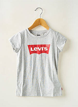 T-shirt col rond gris LEVI'S fille