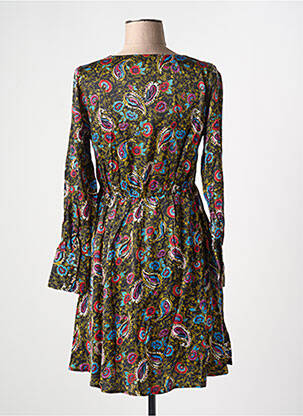 Robe mi-longue col v noir VILA femme