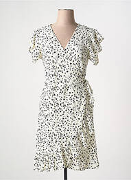 Robe courte col v beige VILA femme