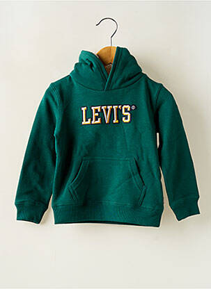 Sweat-shirt à capuche col rond vert LEVI'S garçon