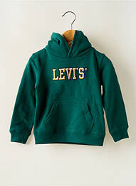 Sweat-shirt à capuche col rond vert LEVIS garcon