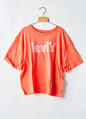 T-shirt col rond orange LEVI'S fille