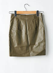 Jupe mi-longue marron VILA pour femme seconde vue