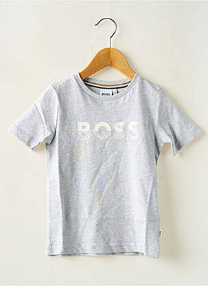 T-shirt gris HUGO BOSS pour garçon