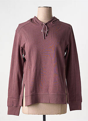 Sweat-shirt à capuche col rond violet PUMA femme