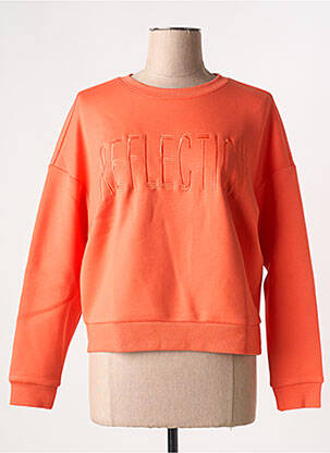 Sweat-shirt col rond orange VILA femme