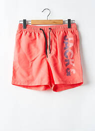 Short de bain orange JACK & JONES homme