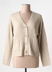 Gilet manches longues beige VILA pour femme seconde vue