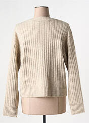 Gilet manches longues beige VILA pour femme seconde vue