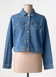Veste casual col rond bleu PIECES femme