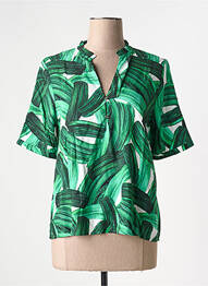 Blouse col v vert VILA femme
