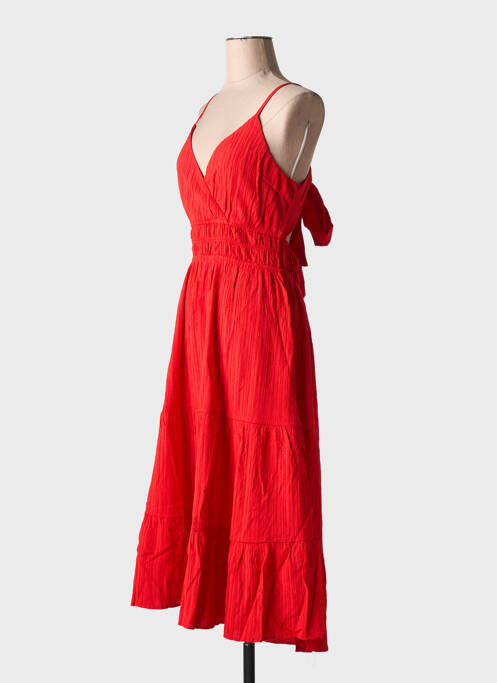 Robe mi-longue rouge VILA femme