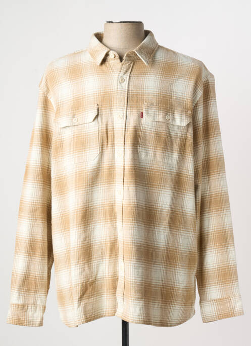 Chemise manches longues beige LEVIS pour homme