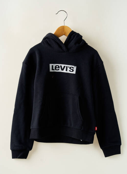 Sweat-shirt à capuche noir LEVIS pour fille