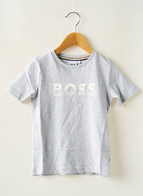 T-shirt gris HUGO BOSS pour garçon