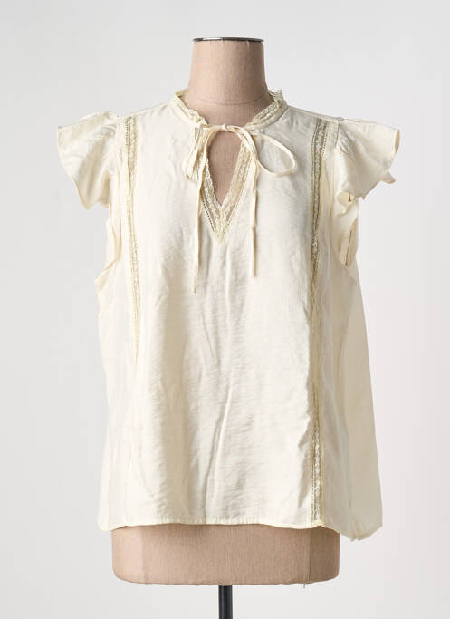 Top beige VILA pour femme