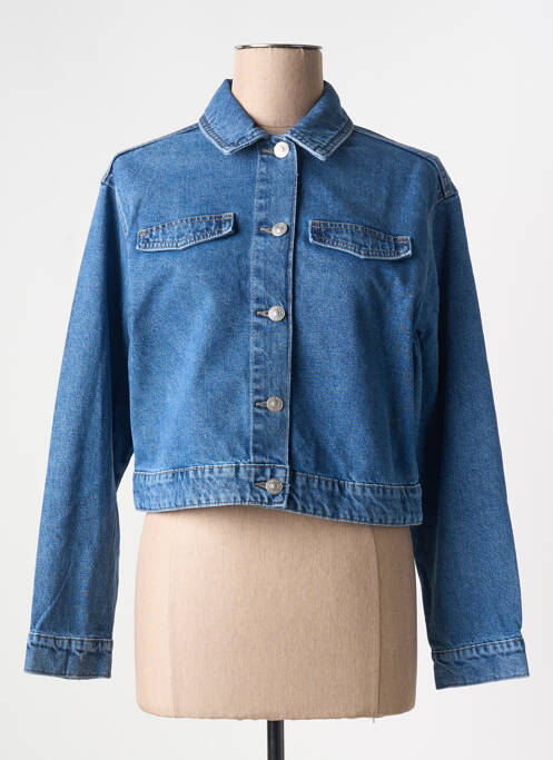 Veste casual bleu PIECES pour femme