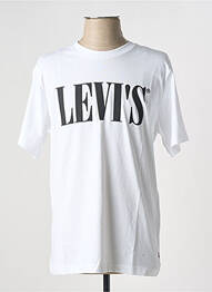 T-shirt col rond blanc LEVIS homme