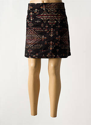 Mini-jupe noir LA FEE MARABOUTEE femme