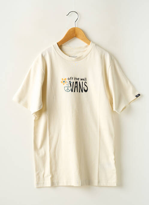 T-shirt blanc VANS pour garçon