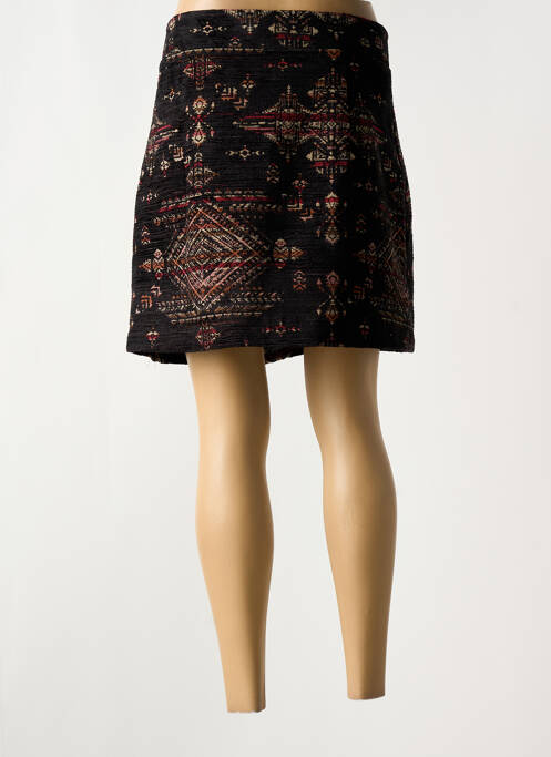 Mini-jupe noir LA FEE MARABOUTEE femme