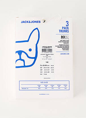 Boxer bleu JACK & JONES garcon