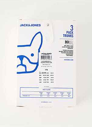 Boxer bleu JACK & JONES garçon
