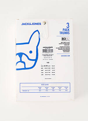 Boxer bleu JACK & JONES garcon