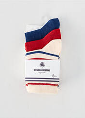Chaussettes blanc PETIT BATEAU pour garçon seconde vue