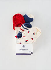 Chaussettes blanc PETIT BATEAU pour garçon seconde vue