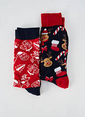 Chaussettes rouge SARENZA pour homme seconde vue
