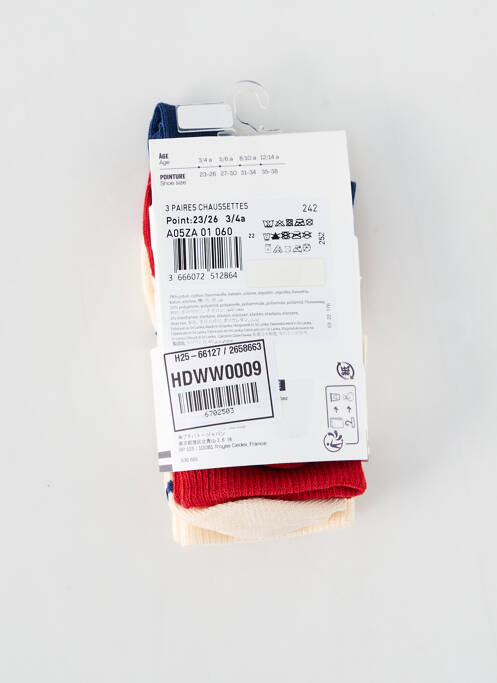 Chaussettes blanc PETIT BATEAU garçon